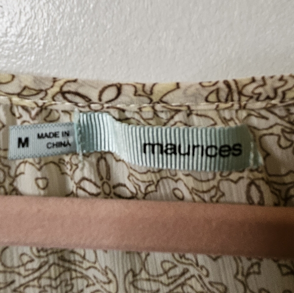 Maurices Womens Aztec Southwestern Style Semi Sheer Blouse - Picture 5 of 5